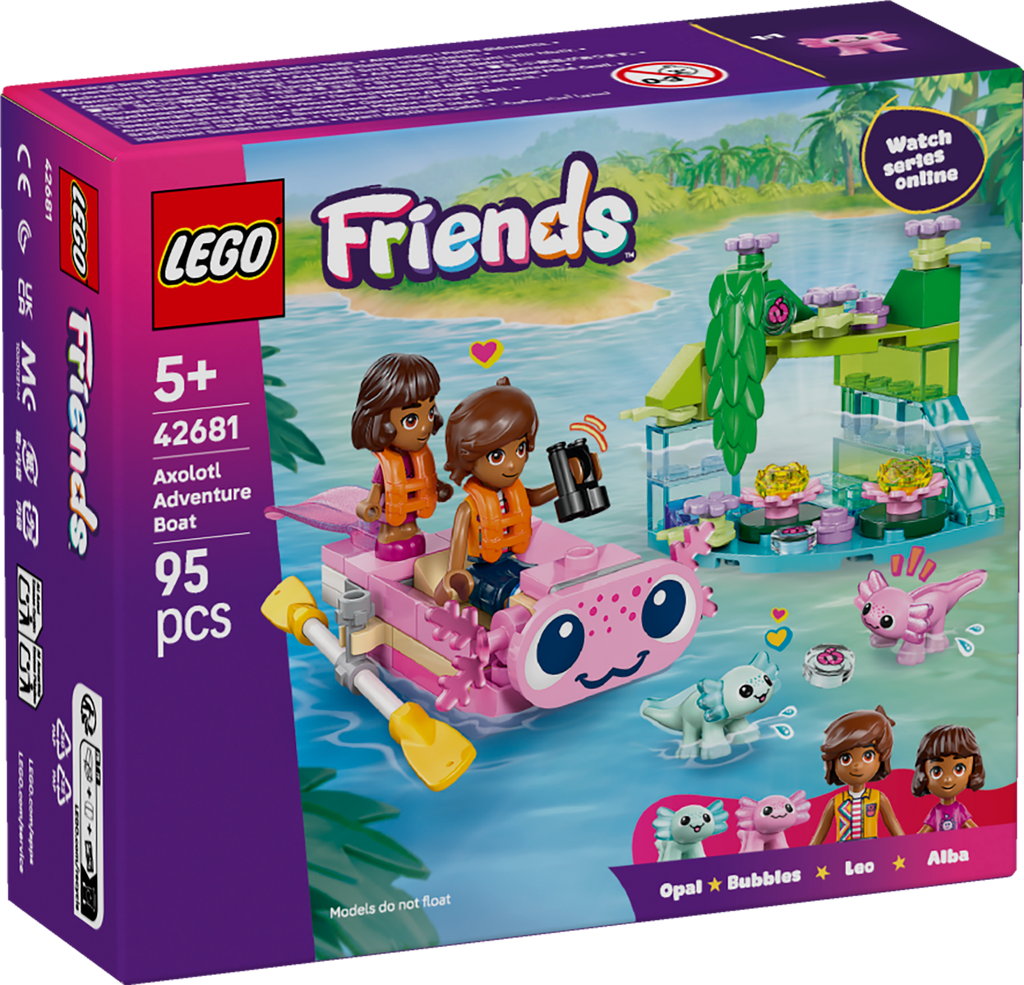 LEGO Friends 42681 Aksolotlių nuotykių valtis