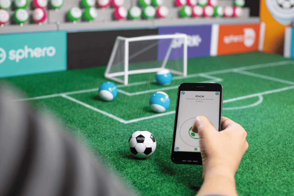 Sphero Mini Soccer programuojamas robotas-futbolo kamuoliukas