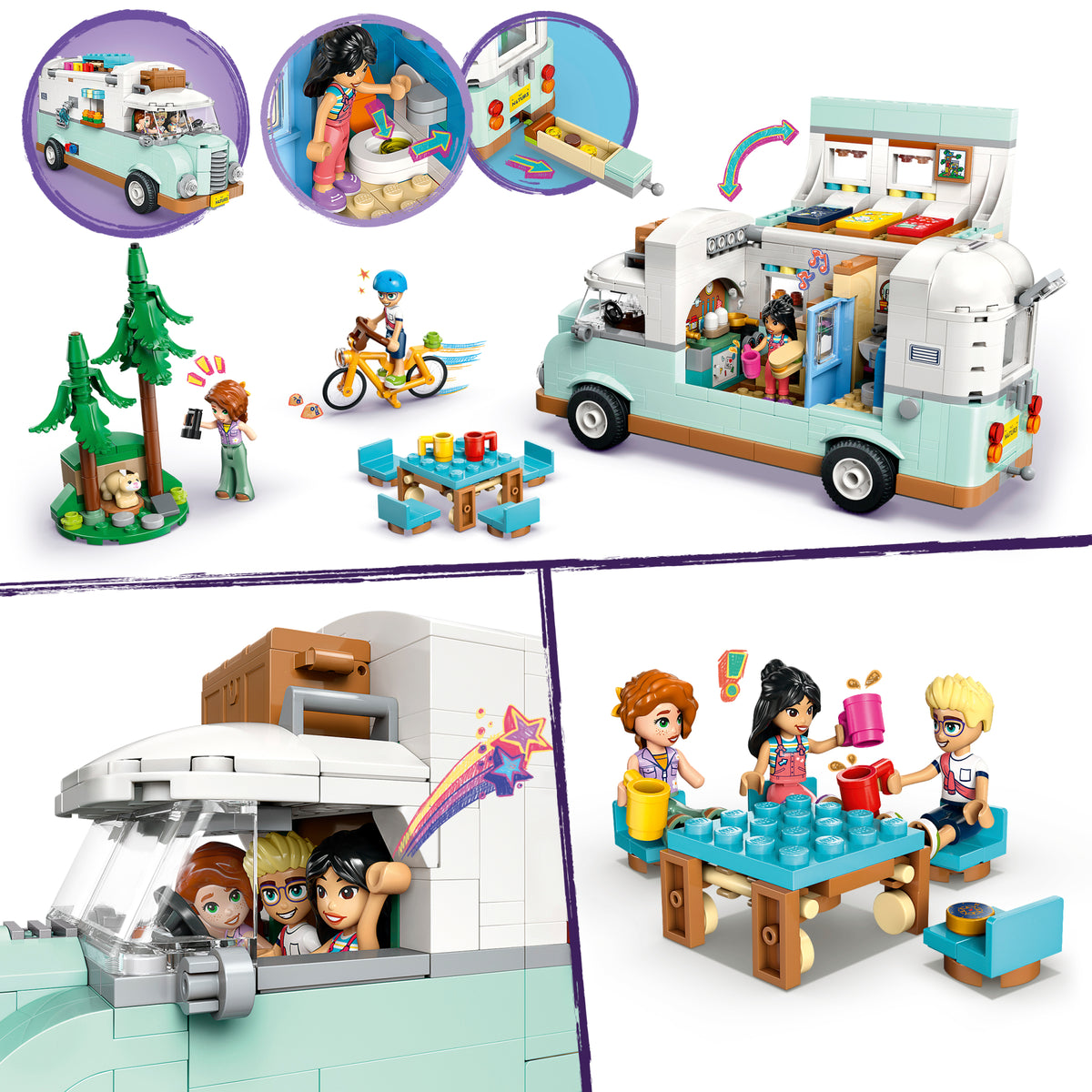 LEGO Friends 42663 Draugų nuotykis kemperiu