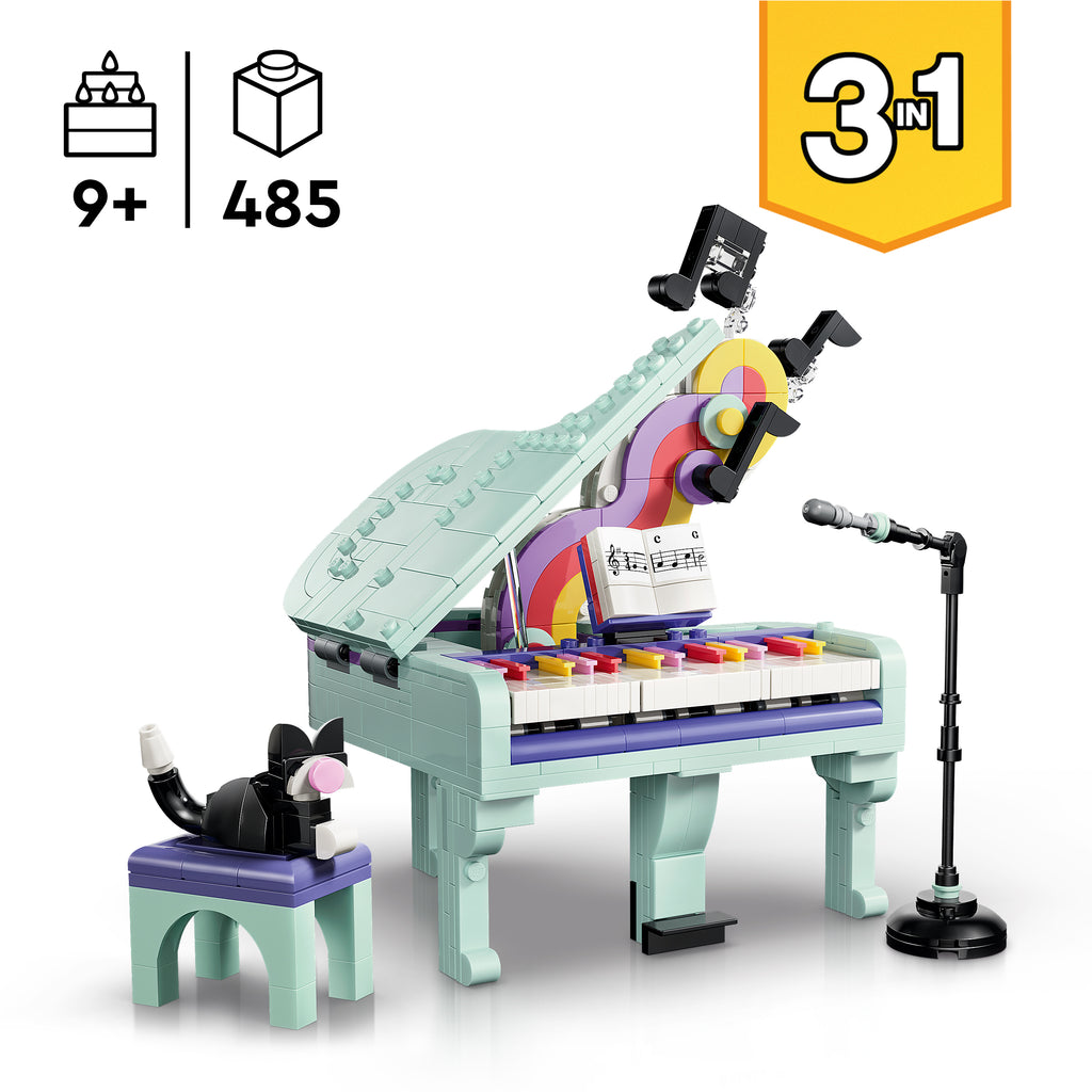 LEGO Creator 31392 Muzikinis dekoras: pianinas su kate