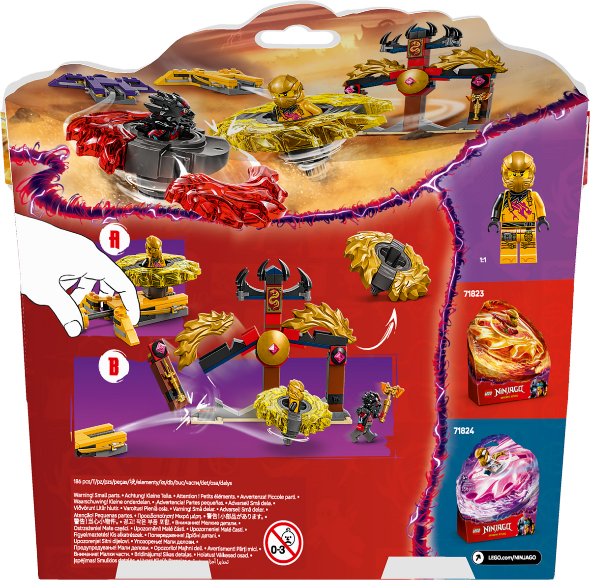 LEGO NINJAGO 71826 Drakonų Spinjitzu kovos rinkinys
