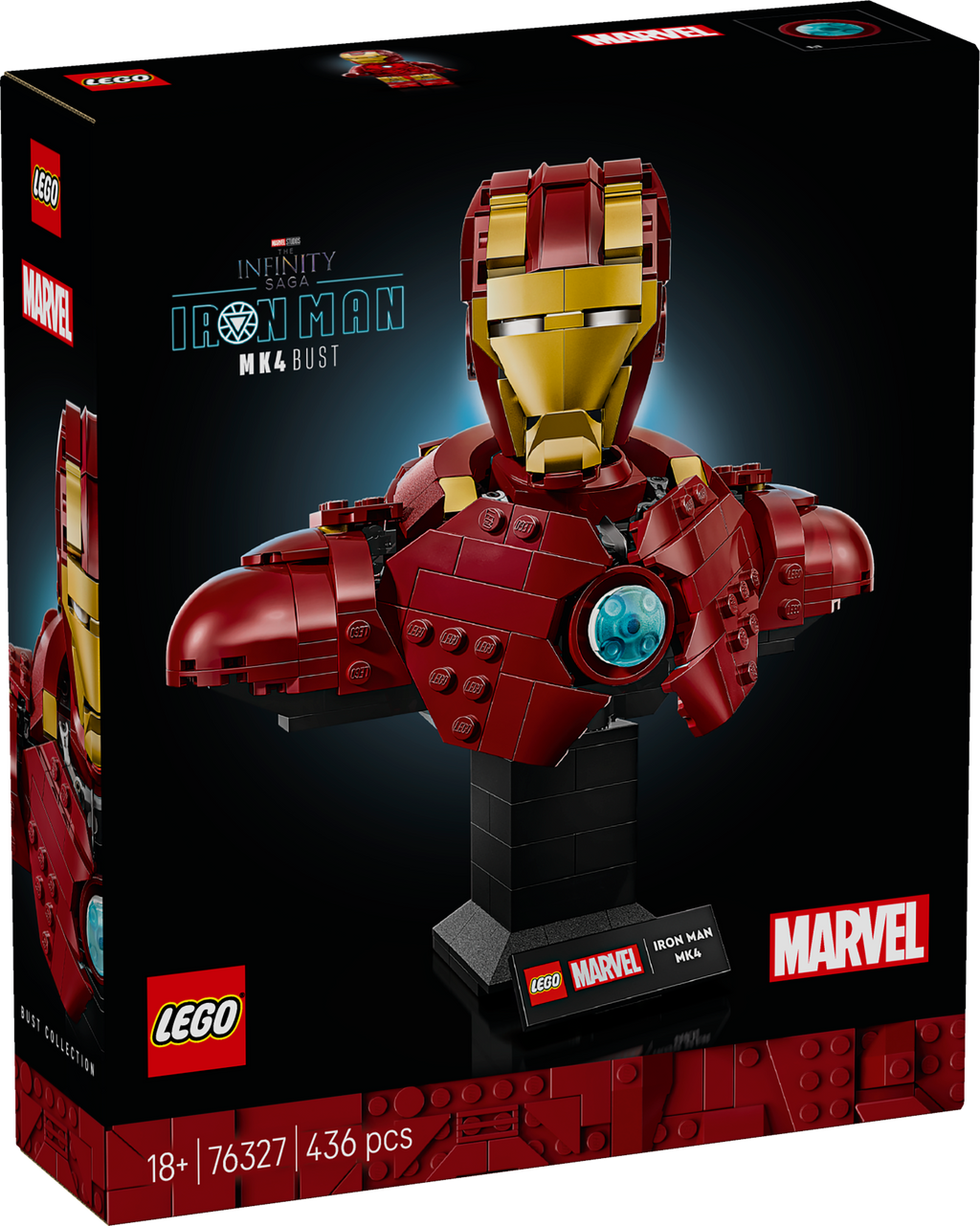 LEGO Marvel 76327 Geležinio žmogaus MK4 biustas
