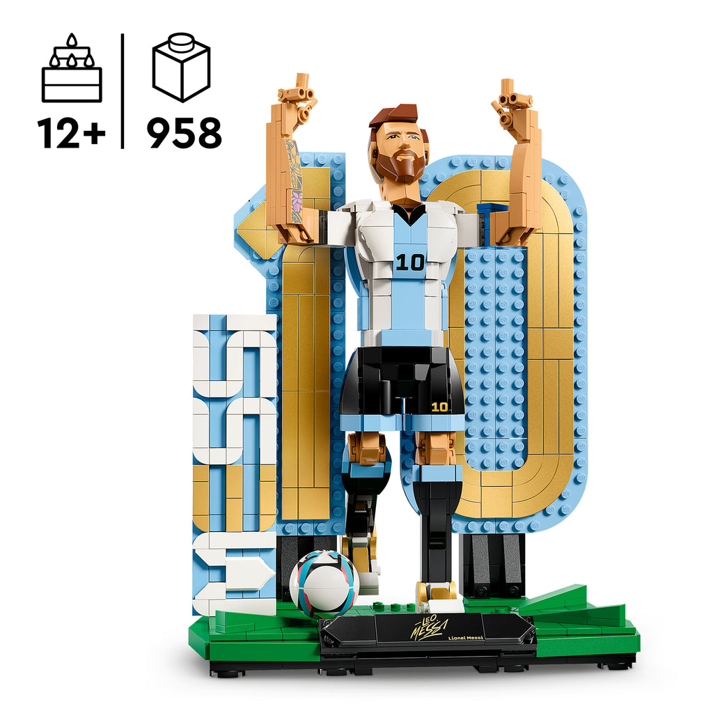 LEGO Editions 43015 Lionel Messi – futbolo legenda
