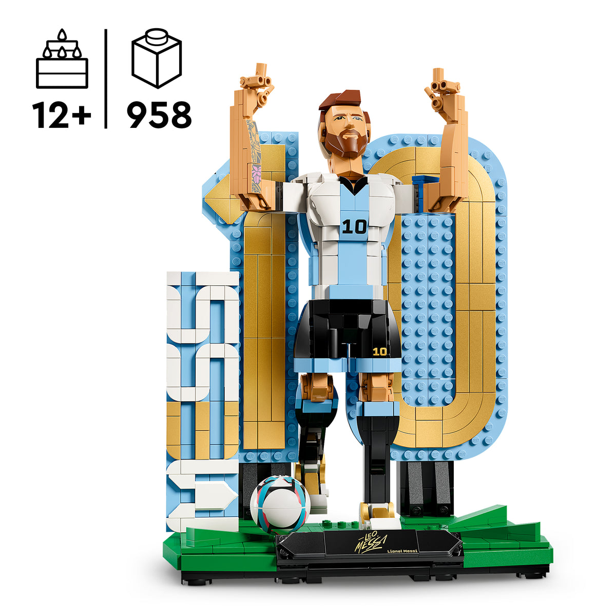 LEGO Editions 43015 Lionel Messi – futbolo legenda