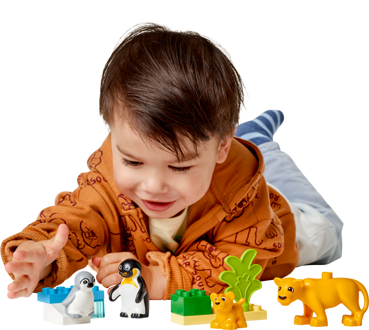 LEGO DUPLO 10442 Laukinių gyvūnų šeimos: pingvinai ir liūtai