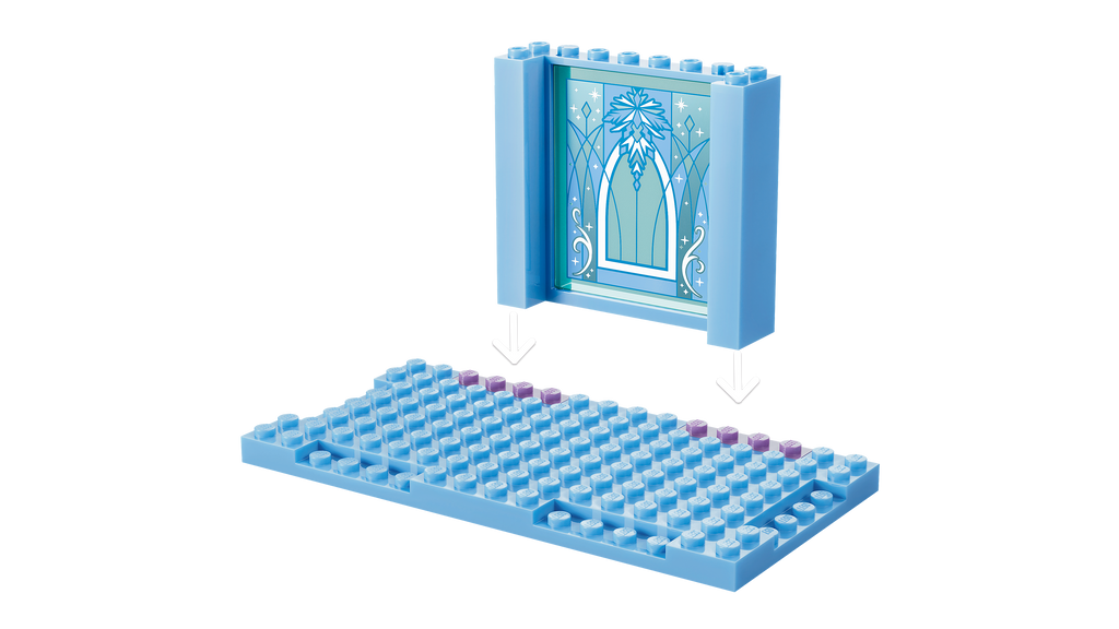 LEGO Disney 43281 Elzos ledo pilis ir nuotykis rogėmis