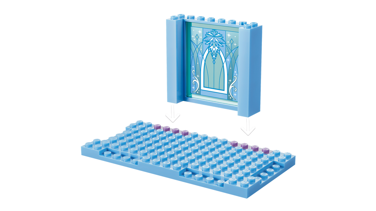 LEGO Disney 43281 Elzos ledo pilis ir nuotykis rogėmis