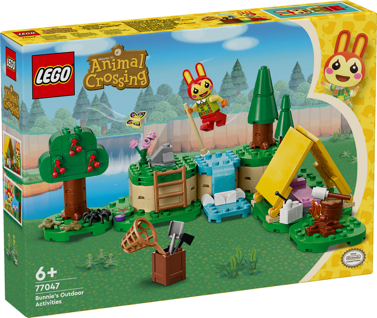 LEGO Animal Crossing 77047 Bunnie pramogos lauke