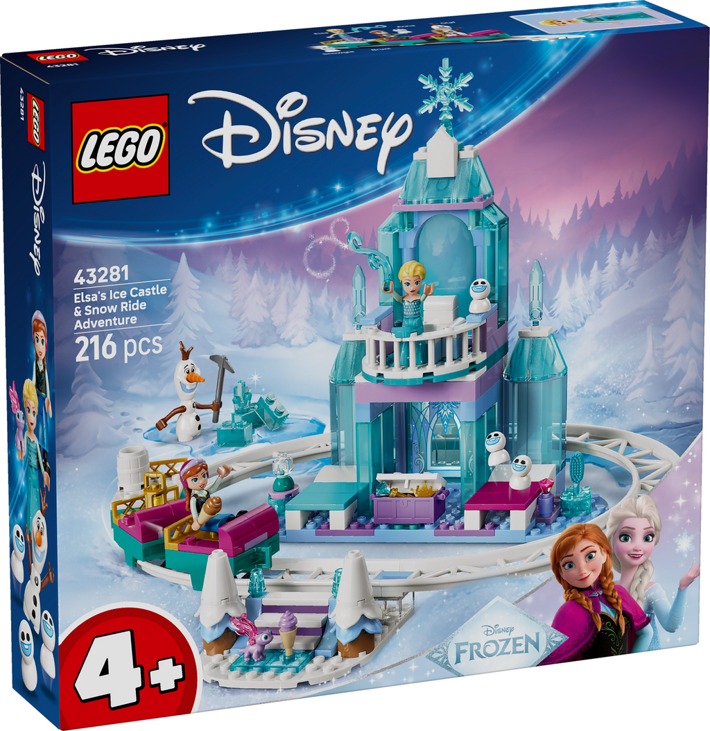 LEGO Disney 43281 Elzos ledo pilis ir nuotykis rogėmis