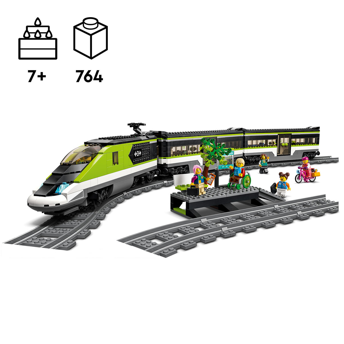 LEGO City 60337 Greitasis keleivinis traukinys