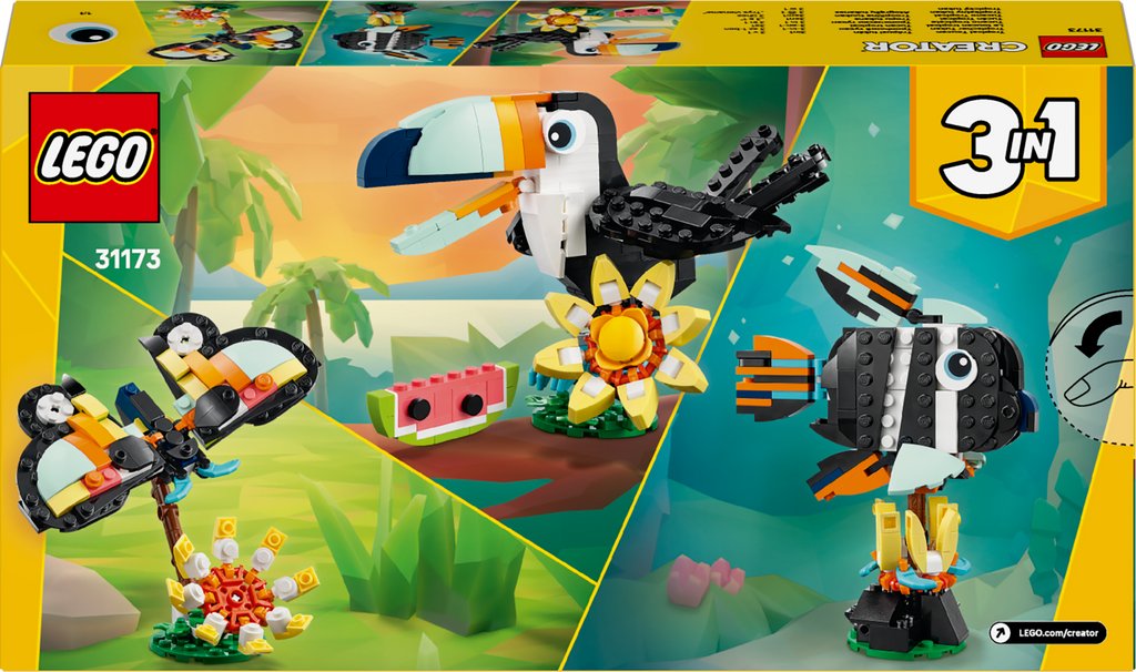 LEGO Creator 31173 Laukiniai gyvūnai: tropinis tukanas