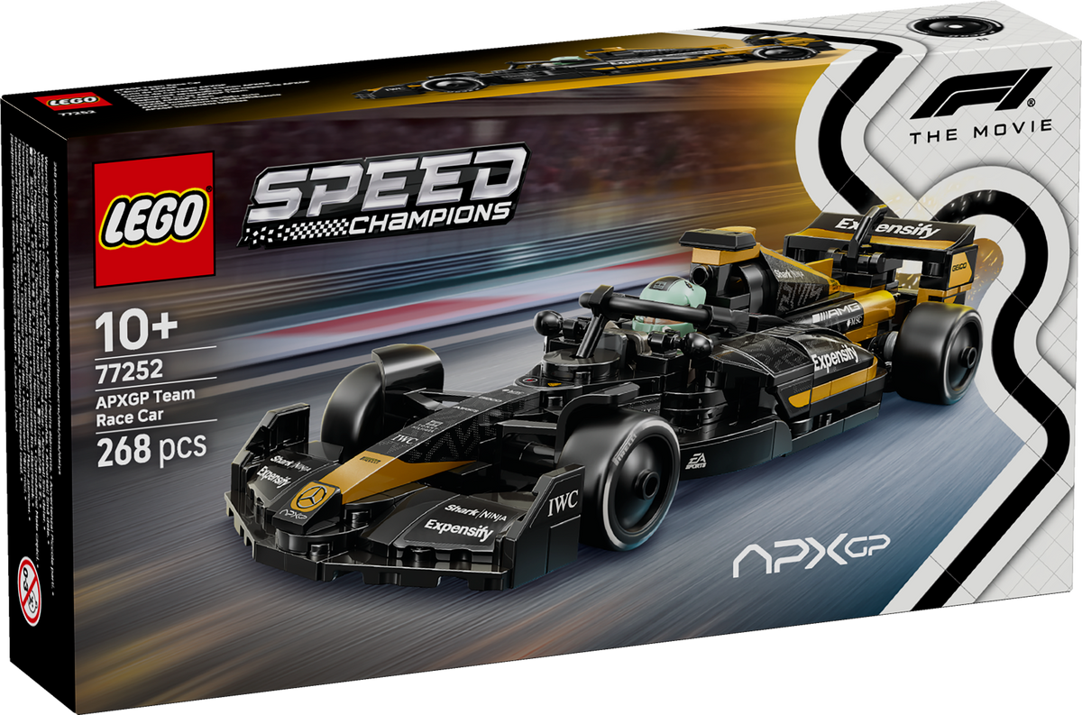 LEGO Speed Champions 77252 APXGP komandos bolidas iš filmo „F1“