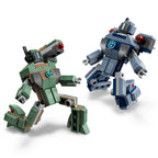 LEGO Marvel 76320 Geležinis žmogus ir Karo mašina prieš Hamerio dronus