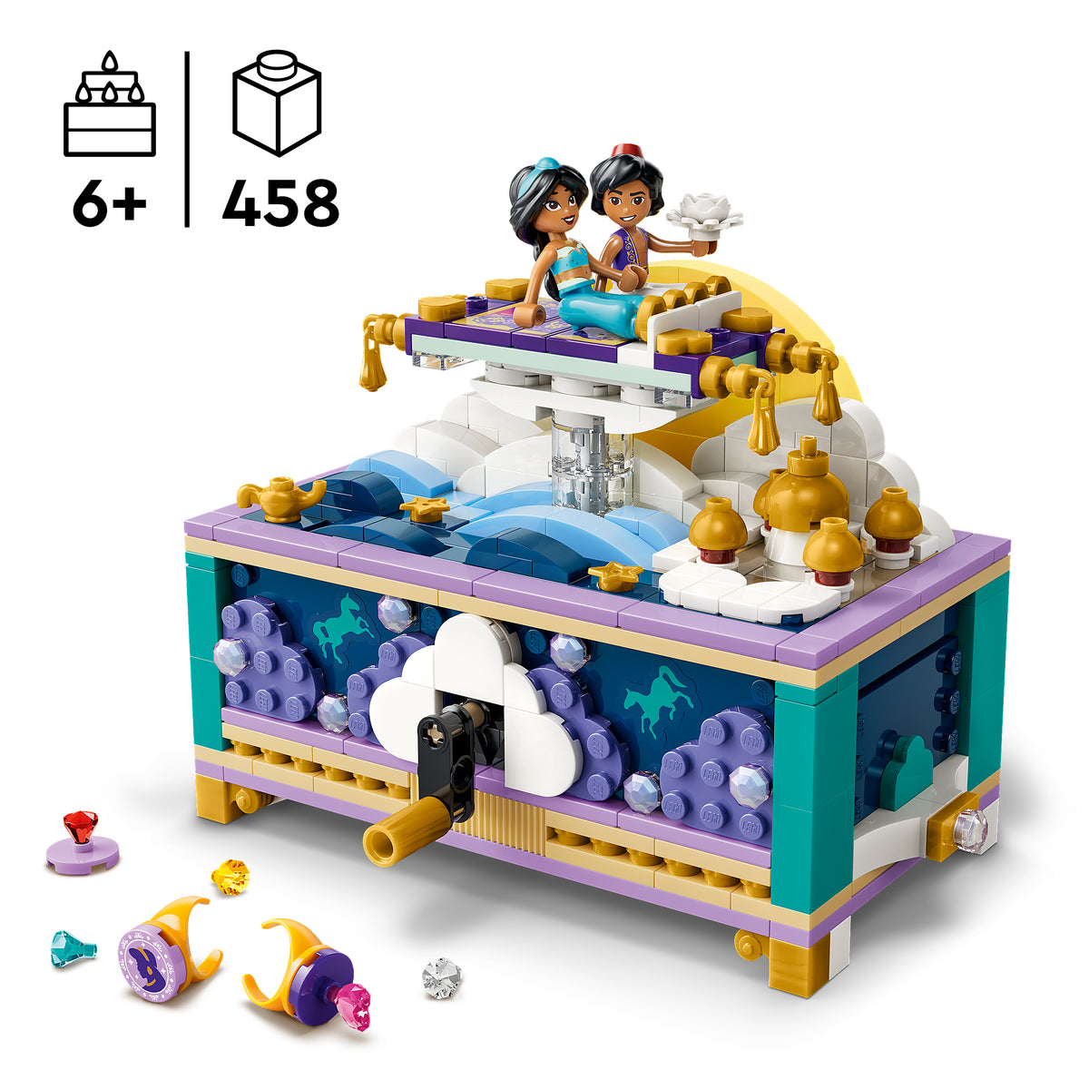 LEGO Disney 43295 Jazminos papuošalų dėžutė