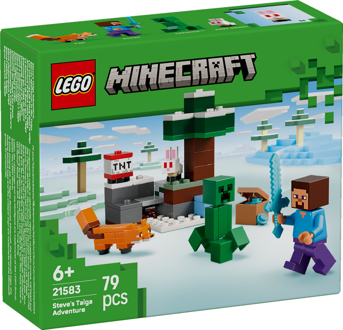 LEGO Minecraft 21583 Steve'o nuotykis taigoje