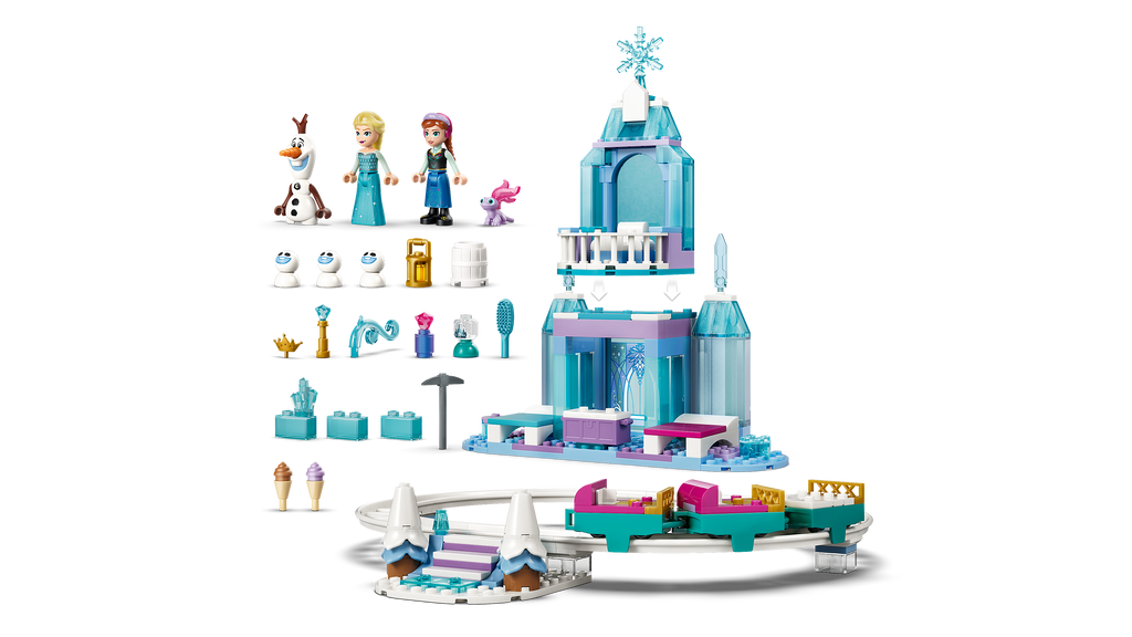 LEGO Disney 43281 Elzos ledo pilis ir nuotykis rogėmis