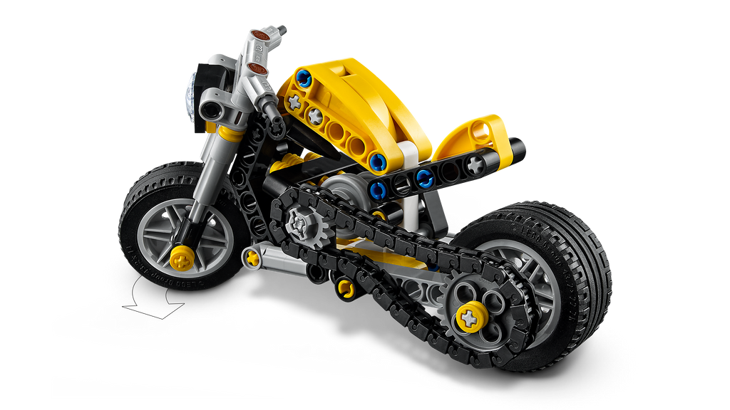 LEGO Technic 42225 Geltonas motociklas