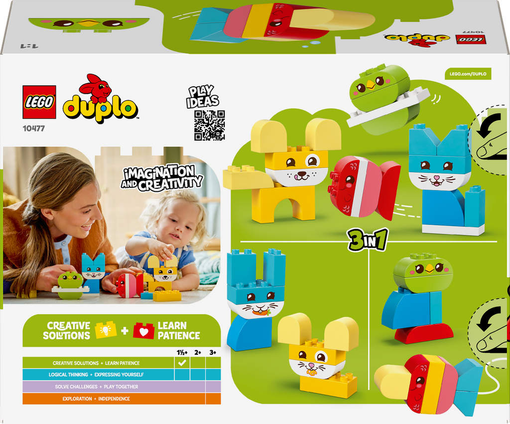 LEGO DUPLO 10477 Mieli augintiniai 3 viename
