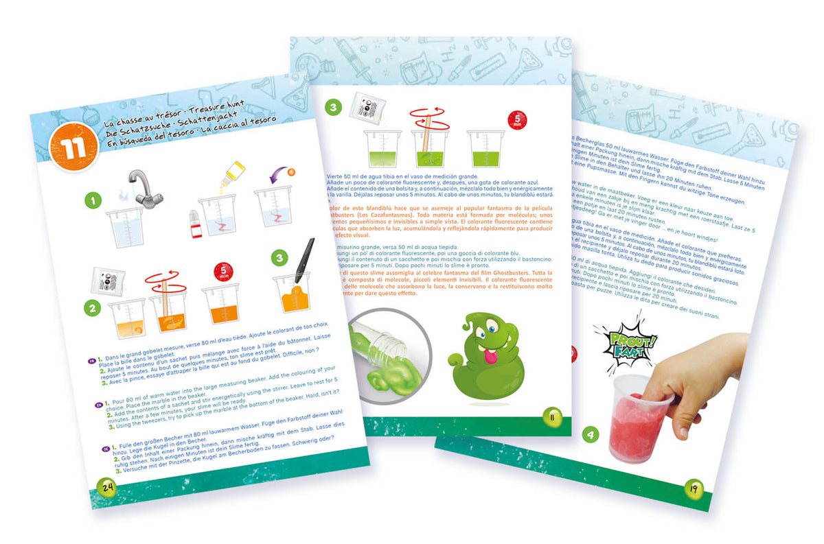 Buki didelis gleivių (slime) rinkinys – 20 veiklų
