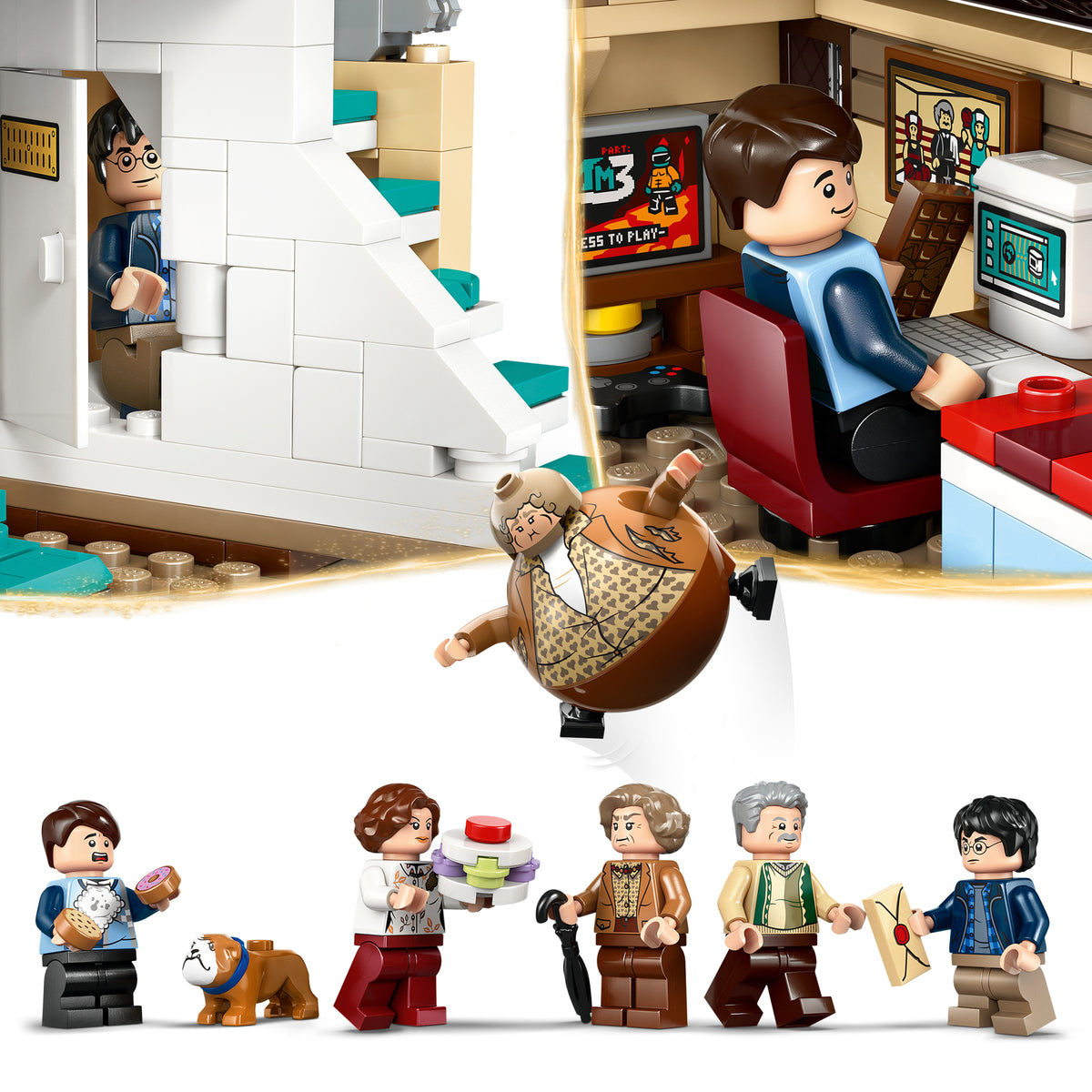 LEGO Harry Potter 76451 Ligustrų gatvė: tetos Mardžės vizitas