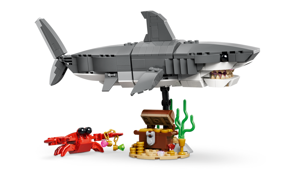 LEGO Creator 31381 Grėsmingas ryklys su lobių skrynia