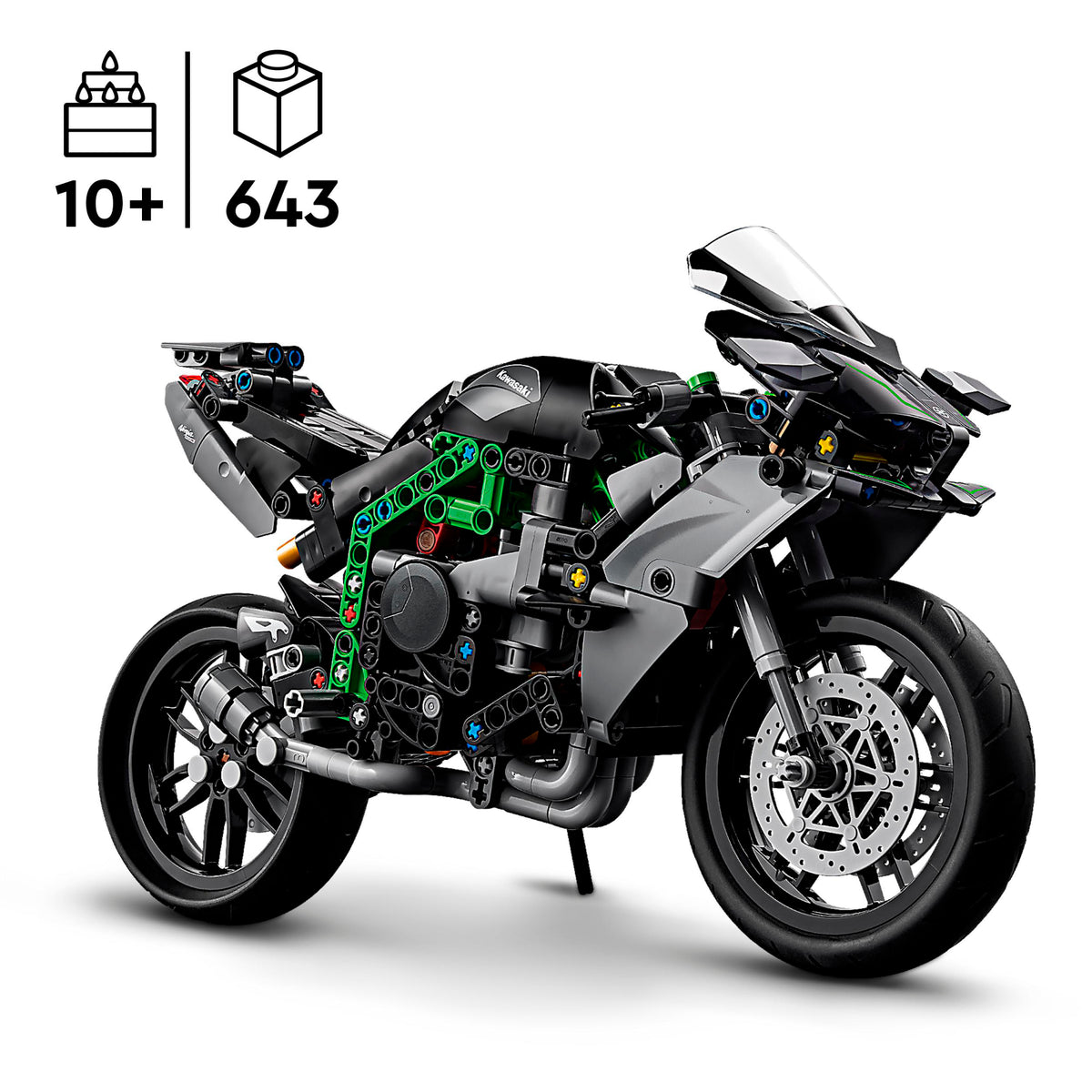 LEGO Technic 42170 Kawasaki Ninja H2R motociklas