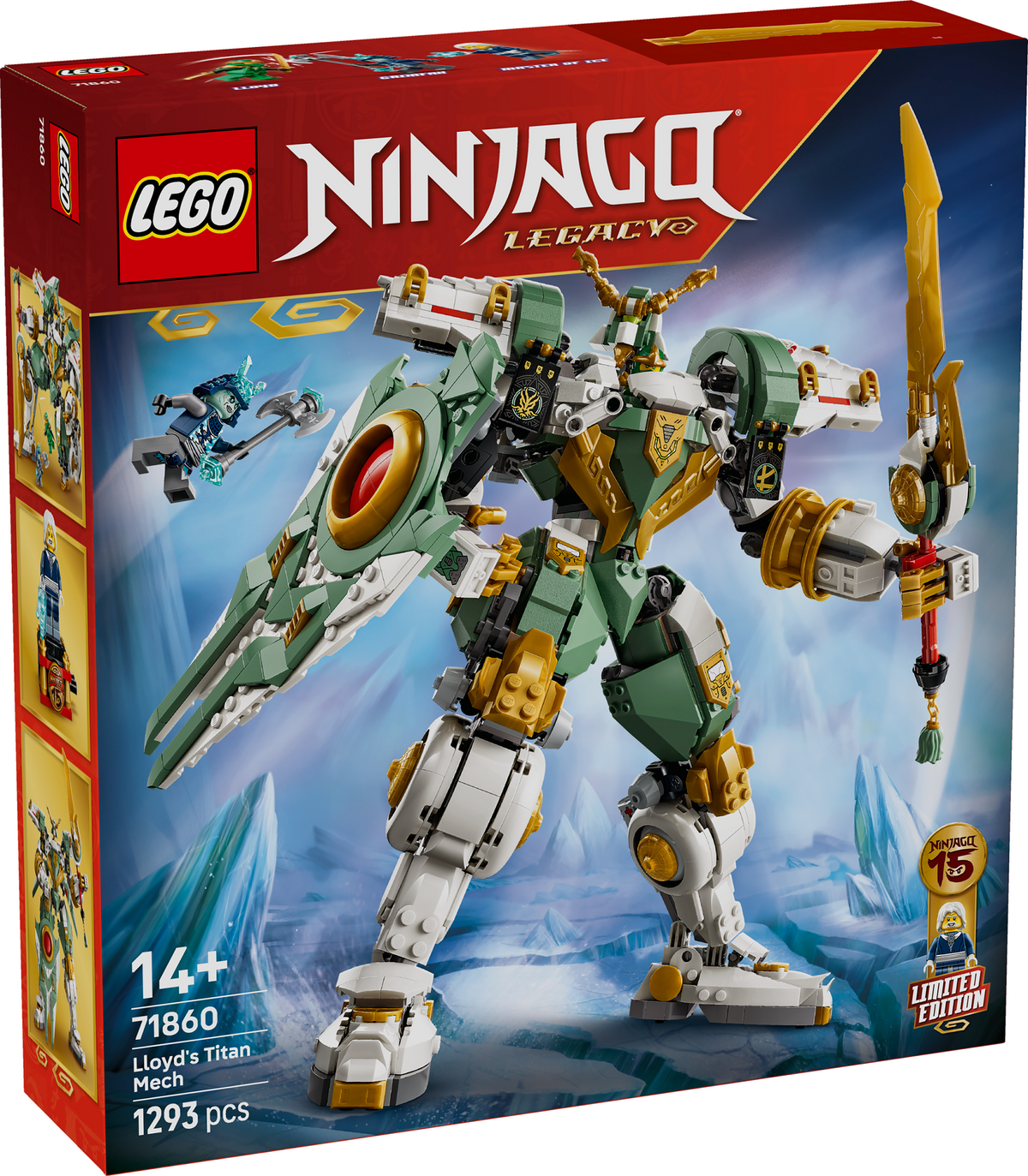 LEGO NINJAGO 71860 Lloydo titano robotas – 15-mečio leidimas