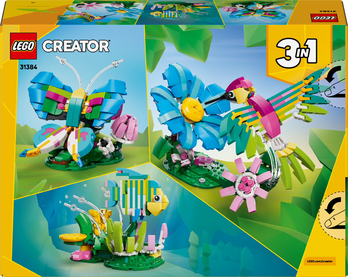LEGO Creator 31384 Laukiniai gyvūnai: spalvingas kolibris