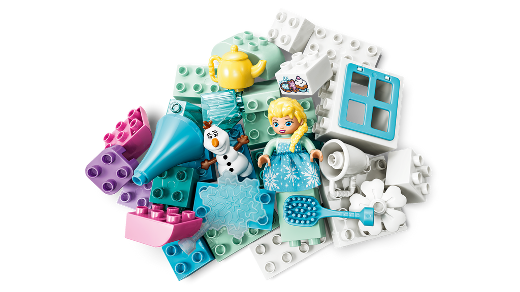 LEGO DUPLO 10462 „Ledo šalies“ kūrybinė dėžė su Elza ir Olafu