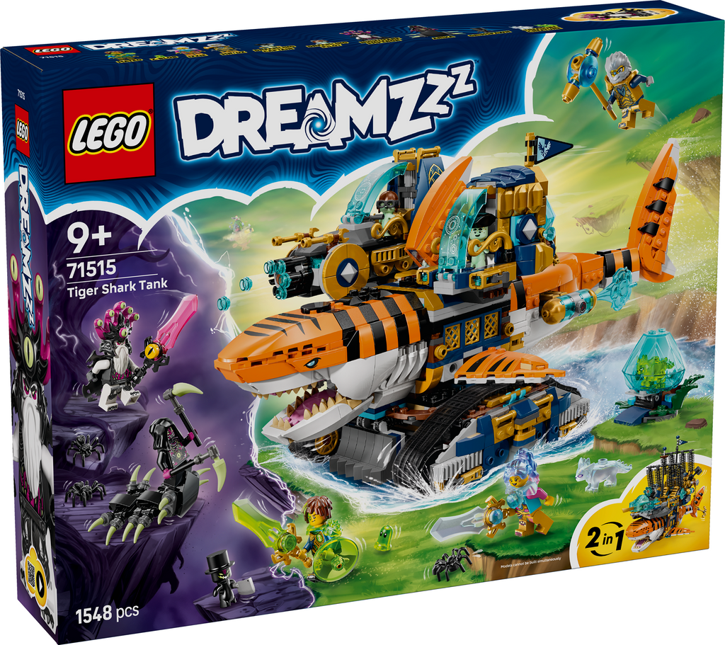 LEGO DREAMZzz 71515 Tigrinio ryklio tankas