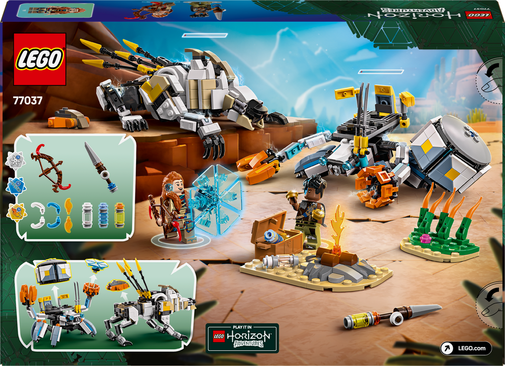 LEGO Horizon 77037 Aloy ir Varl prieš Shell-Walker ir Sawtooth