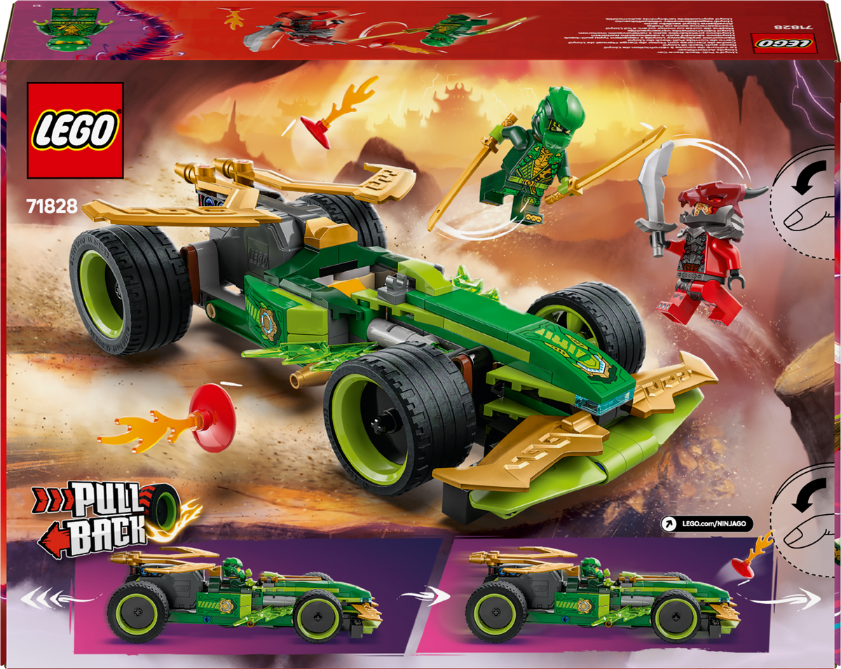 LEGO NINJAGO 71828 Lloydo lenktyninis automobilis su inerciniu varikliu