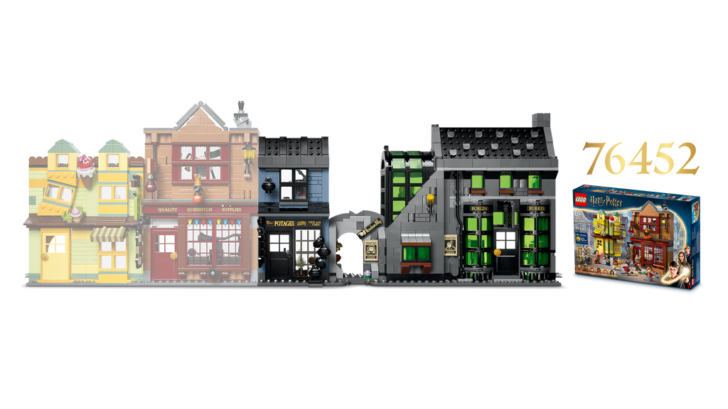 LEGO Harry Potter 76471 Nykstamojo skersgatvio burtininkų parduotuvės