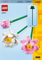 LEGO Botanicals 40647 Lotoso žiedai