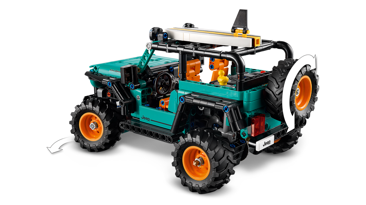LEGO Technic 42227 Jeep Wrangler Rubicon visureigis