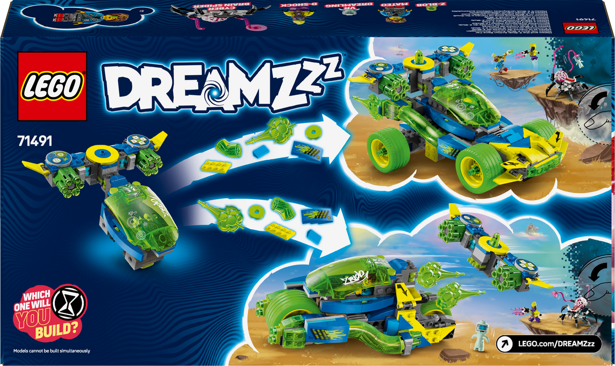 LEGO DREAMZzz 71491 Mateo ir Z-Blobo lenktyninis automobilis