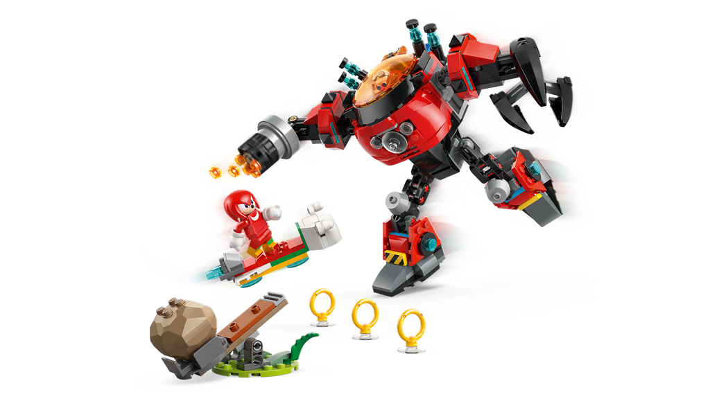 LEGO Sonic the Hedgehog 77005 Knuckles prieš daktaro Eggmano Egg Crusher robotą