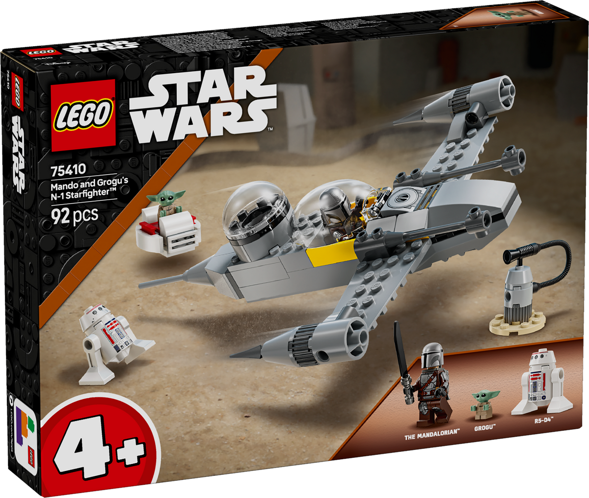 LEGO Star Wars 75410 Mando ir Grogu kovinis erdvėlaivis N-1
