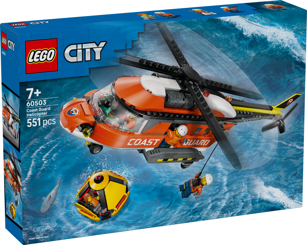 LEGO City 60503 Pakrančių apsaugos sraigtasparnis