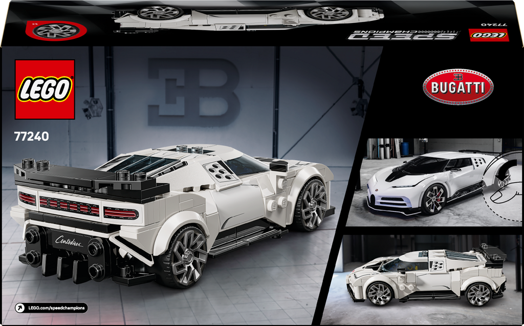 LEGO Speed Champions 77240 Bugatti Centodieci hipersportinis automobilis