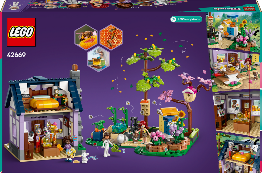 LEGO Friends 42669 Bitininkų namelis ir gėlių sodas