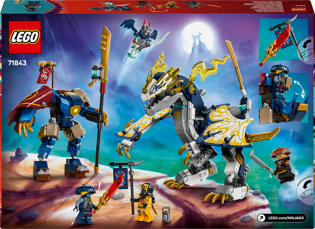 LEGO NINJAGO 71843 Rogue robotas-drakono raitelis