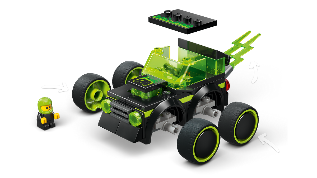 LEGO City 60484 Žaidimų lenktyninis automobilis