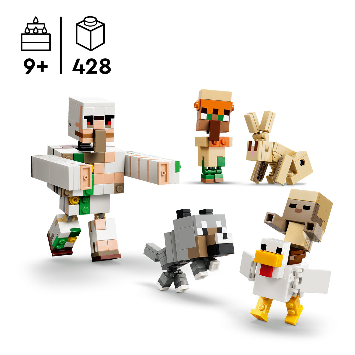 LEGO Minecraft 21592 Vištos raitelio ataka dykumoje