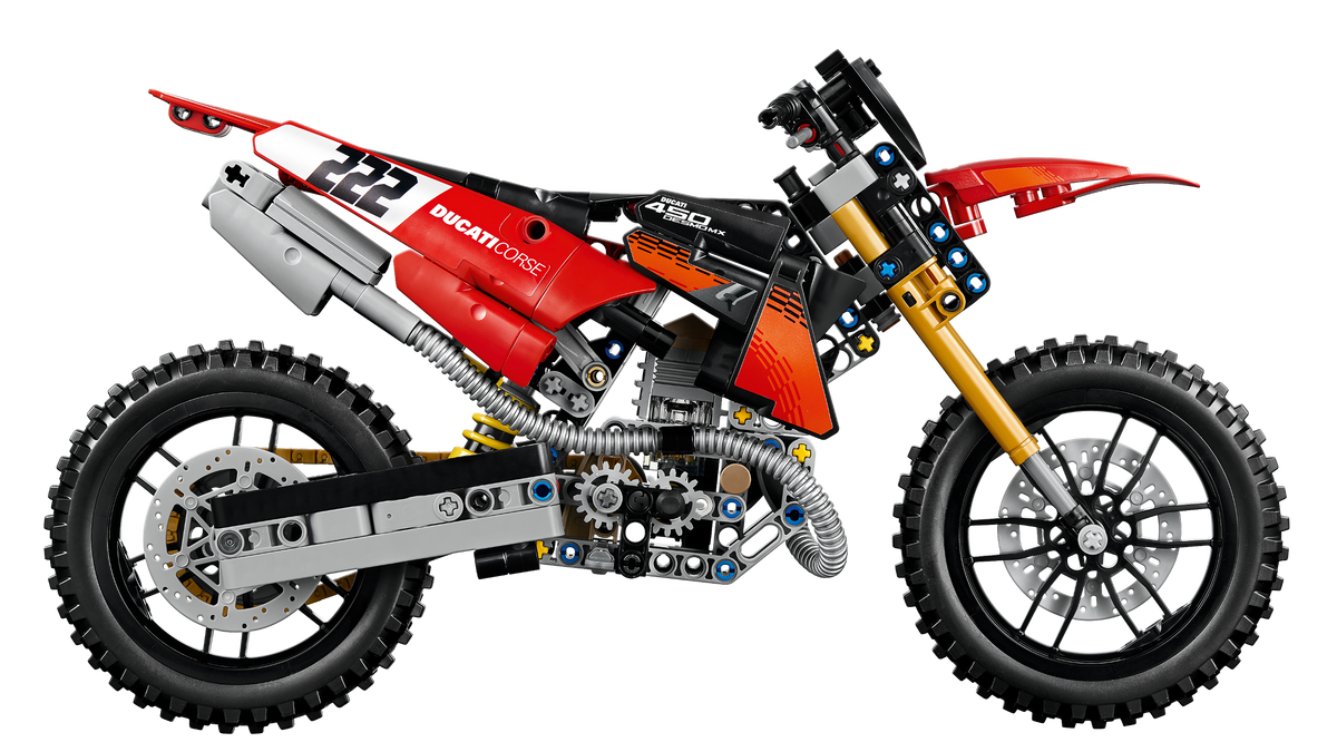 LEGO Technic 42238 Ducati Desmo450 MX Factory motociklas