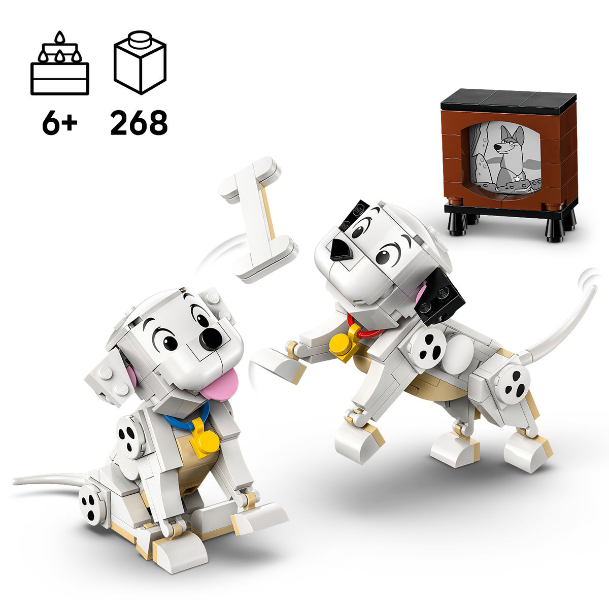 LEGO Disney 43271 Lakis ir Penė – 101 dalmatino šuniukai