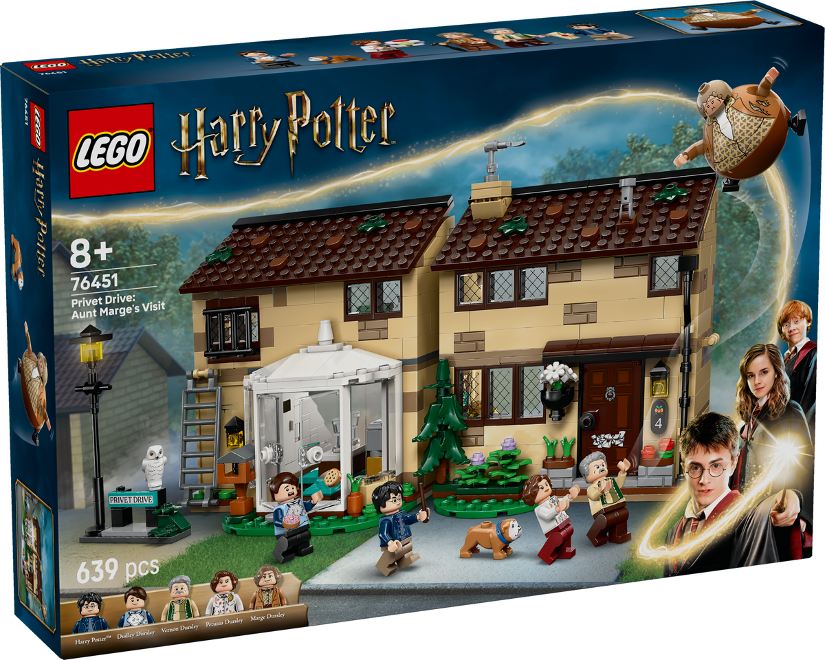 LEGO Harry Potter 76451 Ligustrų gatvė: tetos Mardžės vizitas
