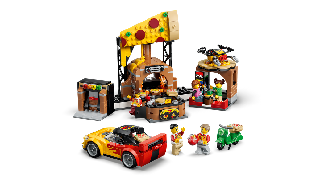 LEGO City 60496 Picų pristatymas su transporto priemonėmis