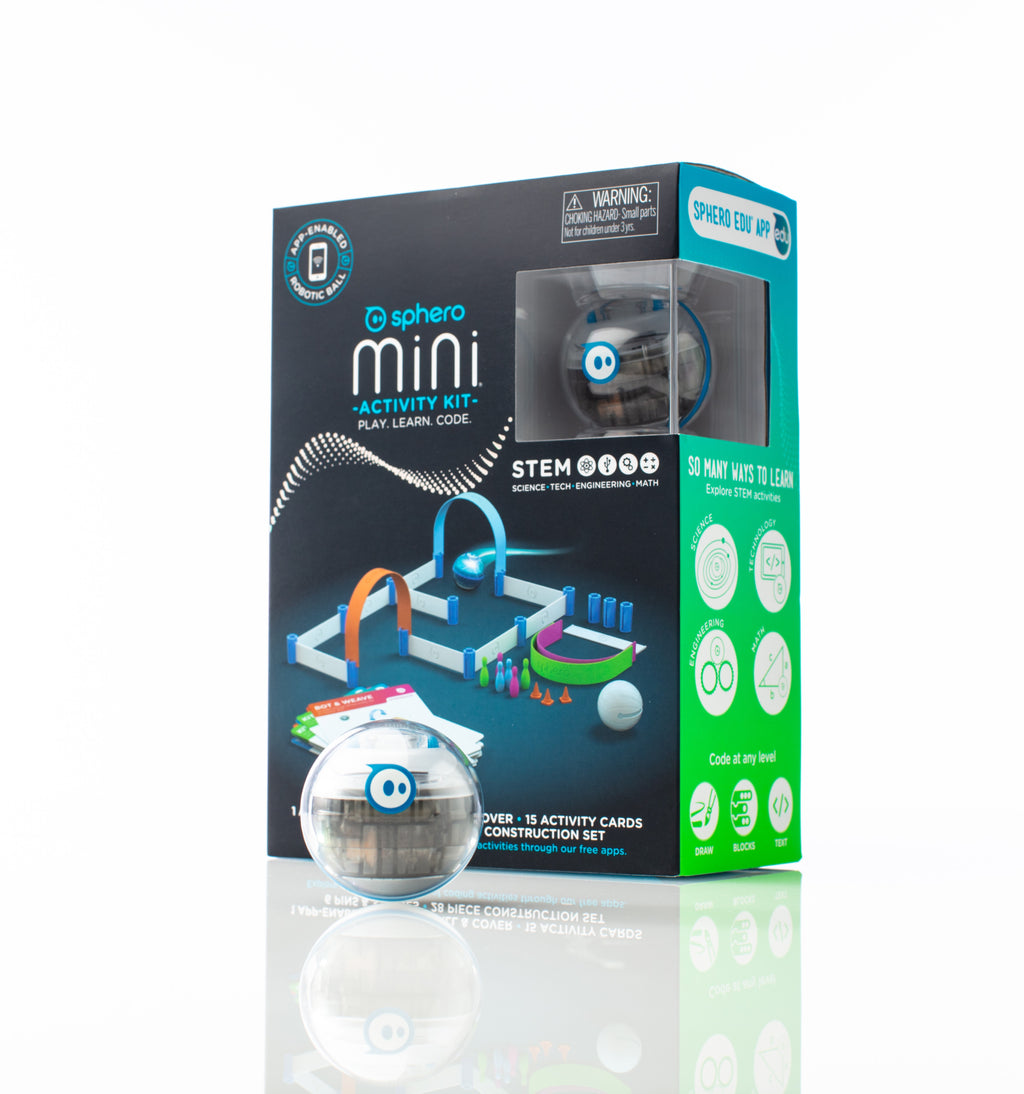 Sphero Mini robotas su veiklų rinkiniu