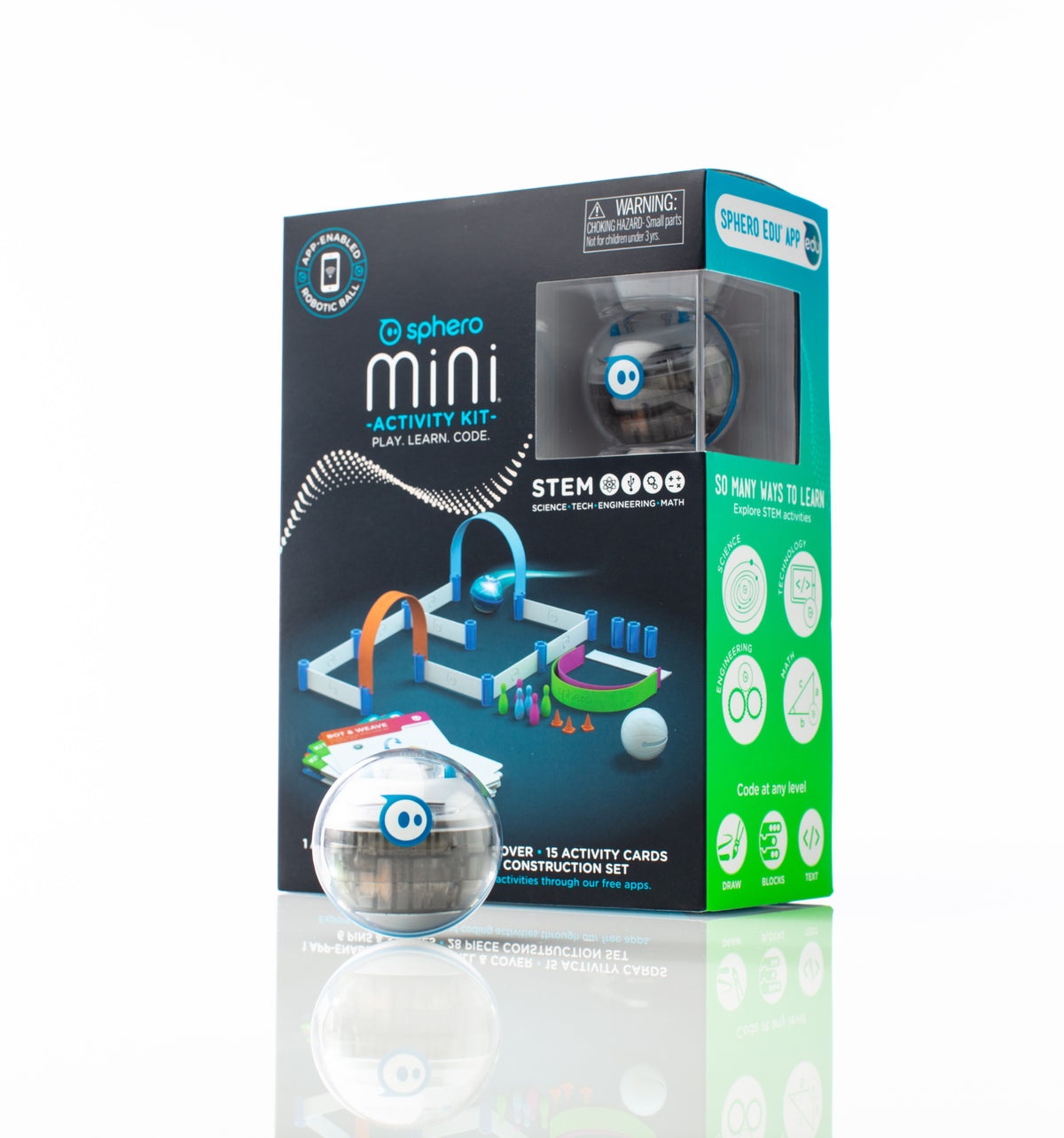Sphero Mini robotas su veiklų rinkiniu